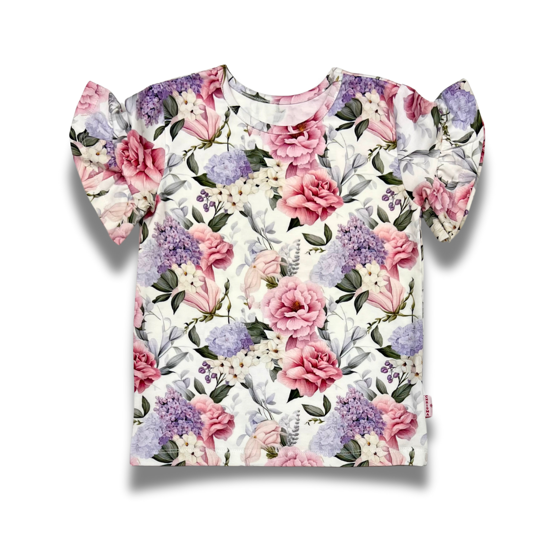 T-shirt Peonie i Bez