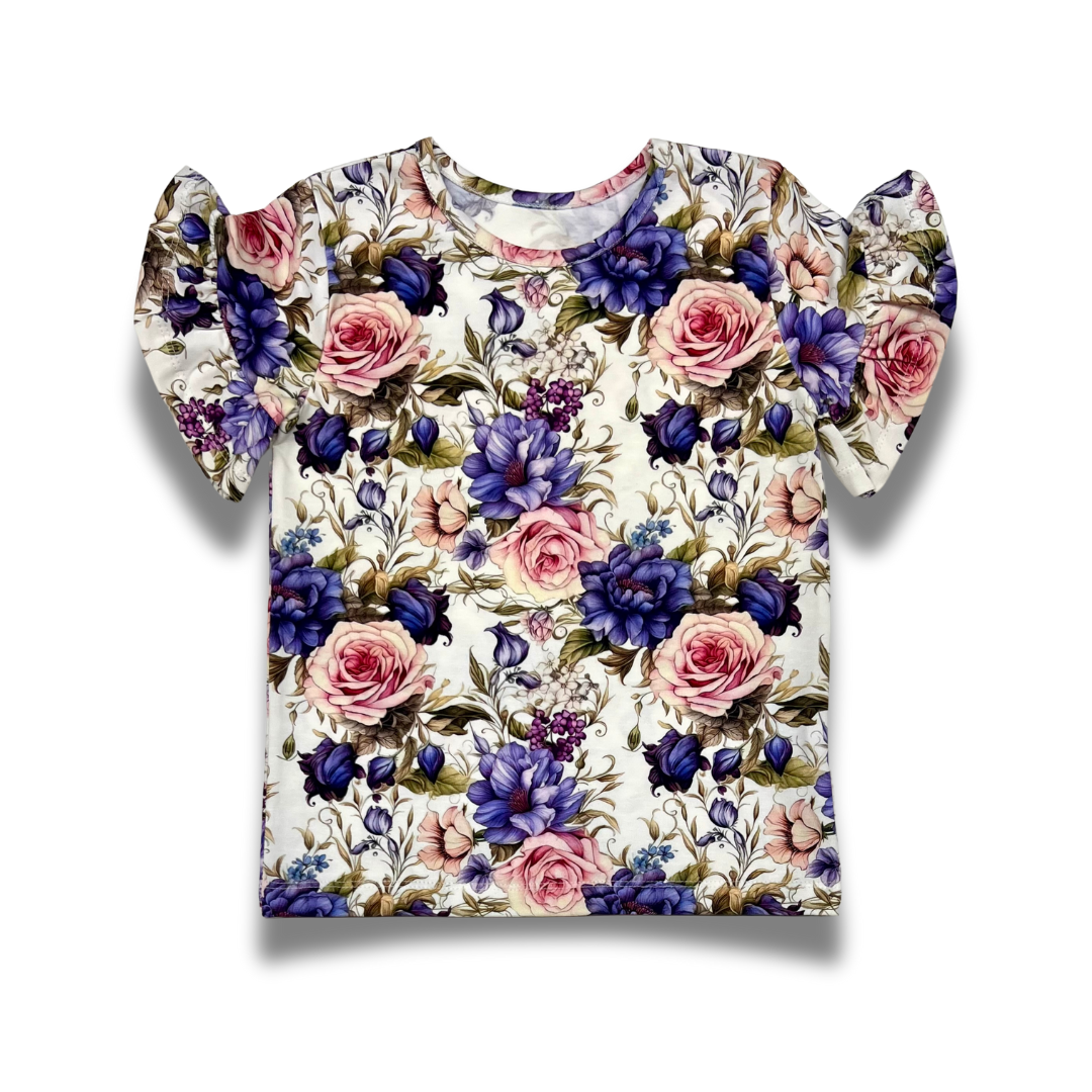 T-shirt Fioletowa Peonia