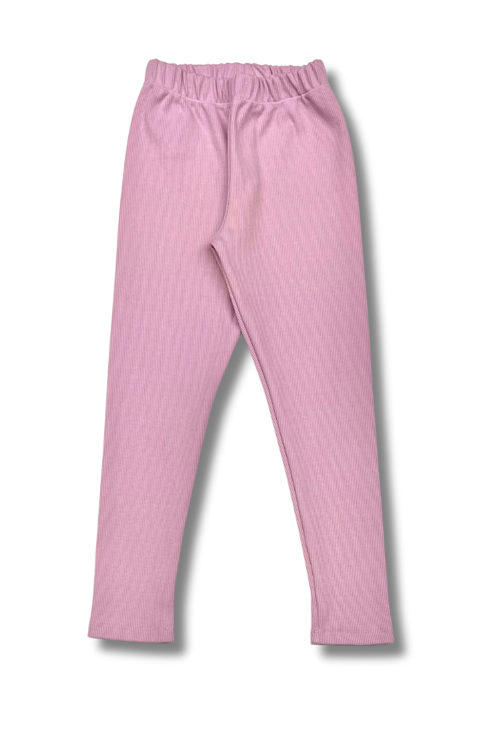 Legginsy Prążek Orchid