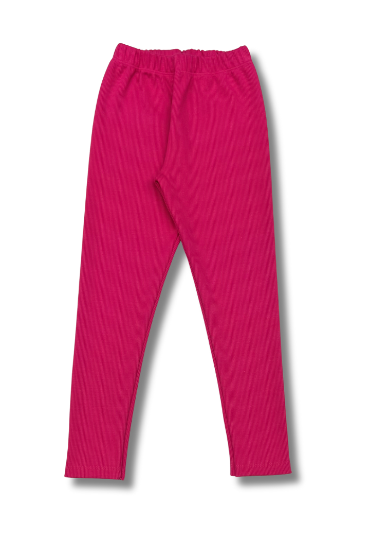 Legginsy Prążek Fuksja