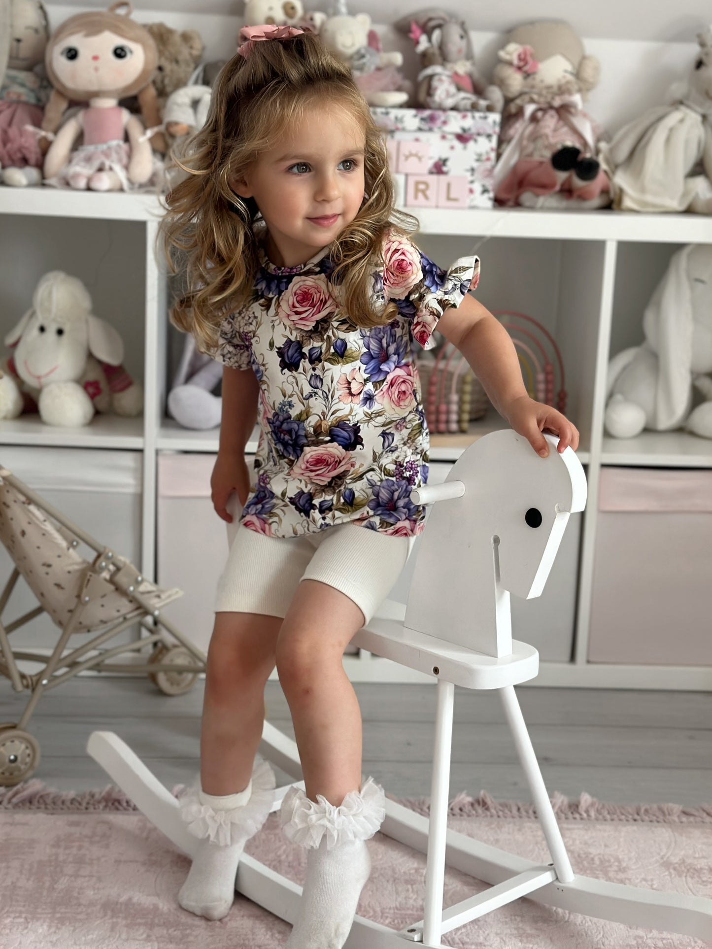 T-shirt Fioletowa Peonia