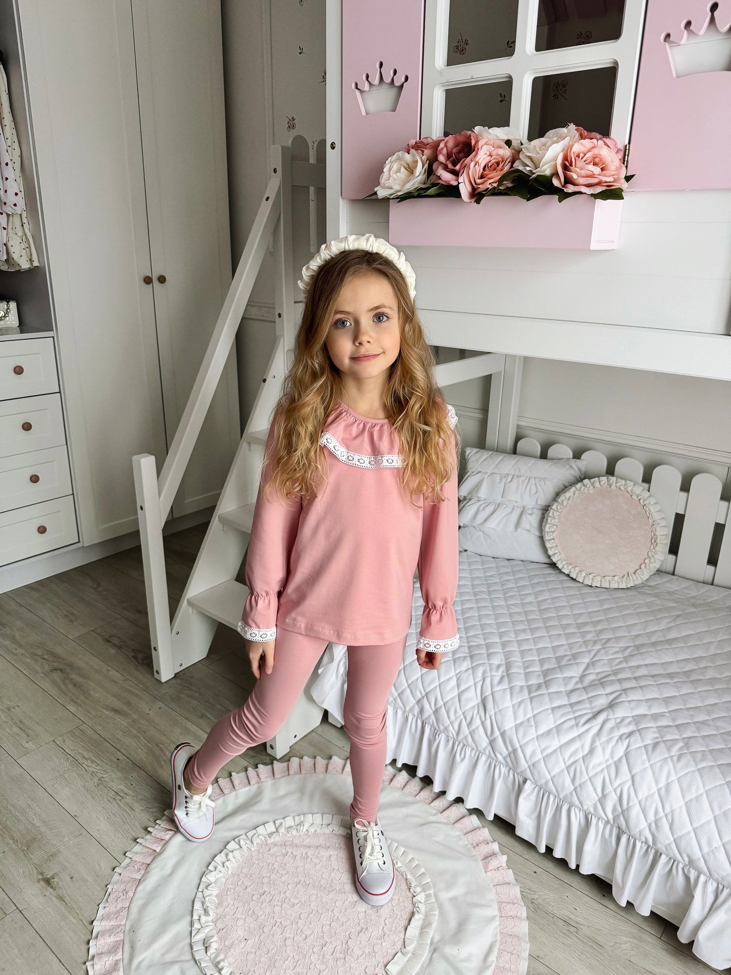 Legginsy Pudrowy Róż