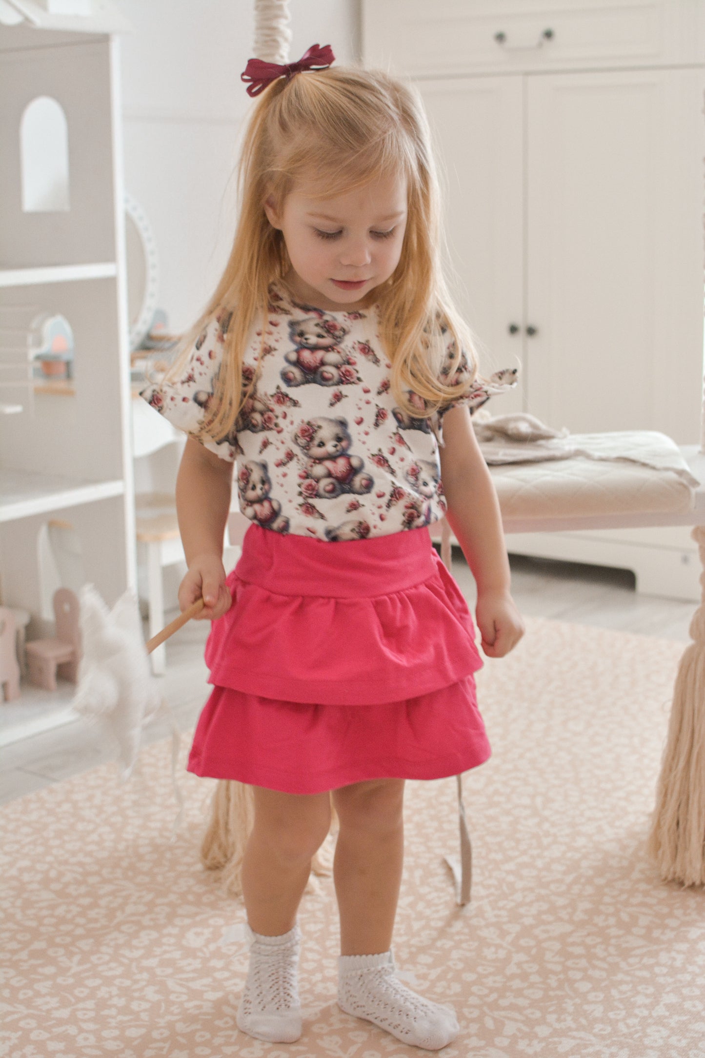 Beige tulle skirt