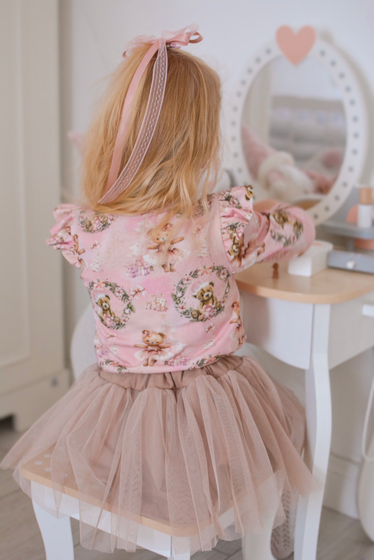 Beige tulle skirt