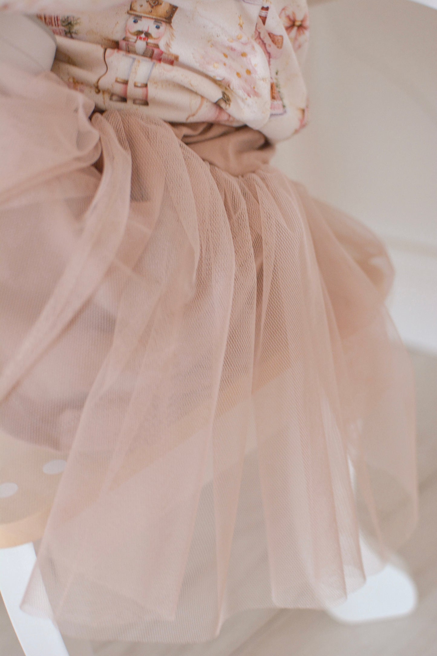 Beige tulle skirt