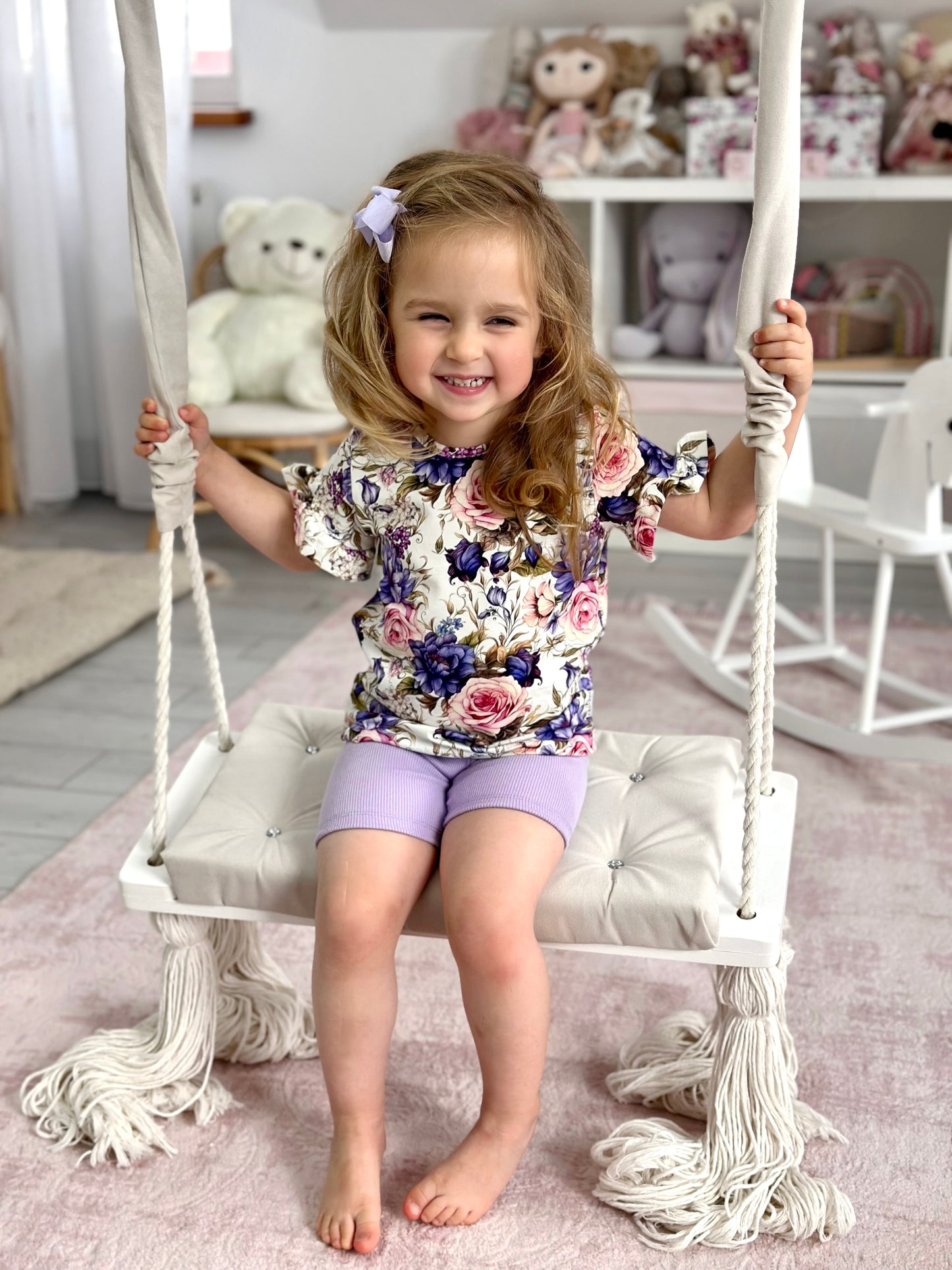 T-shirt Fioletowa Peonia