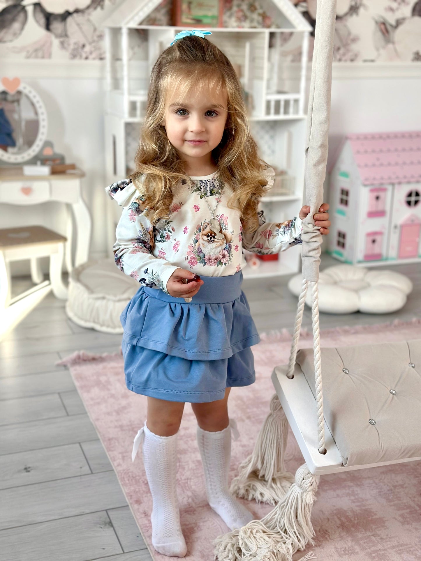 Beige tulle skirt