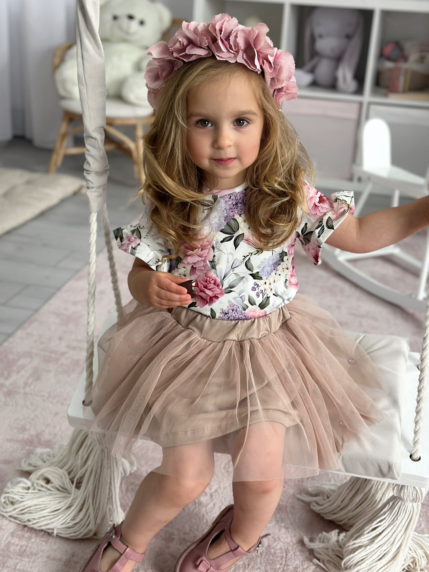 T-shirt Peonie i Bez