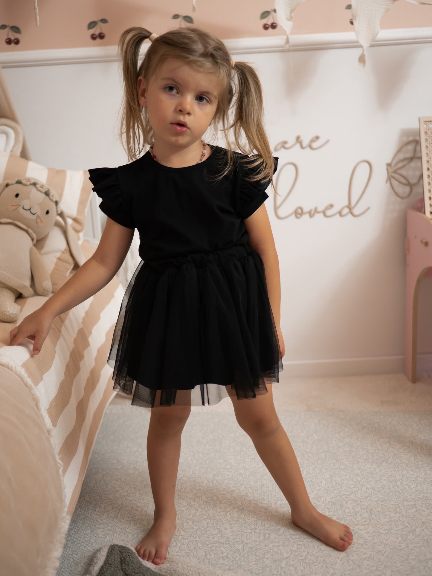 Black tulle skirt