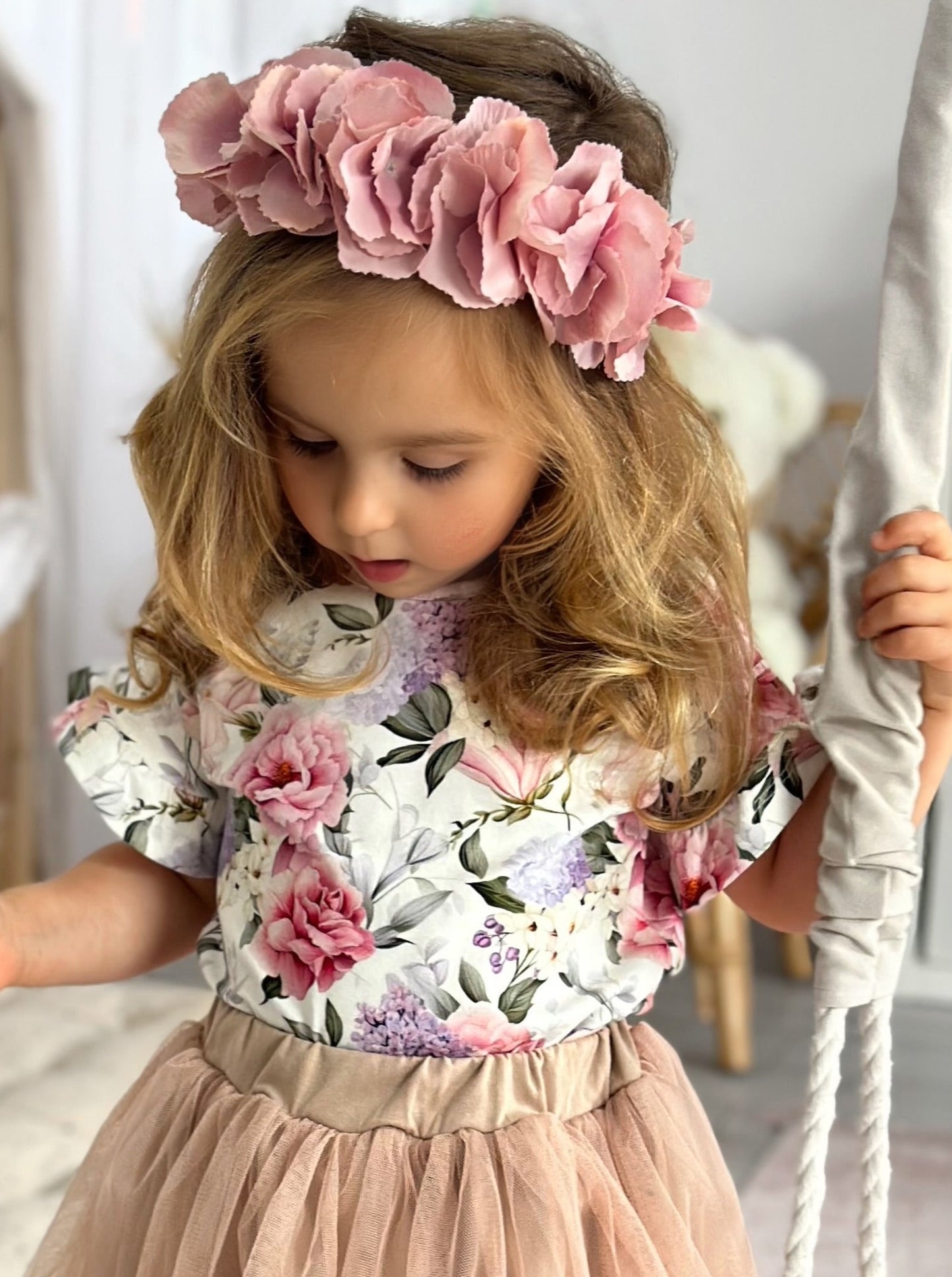 T-shirt Peonie i Bez