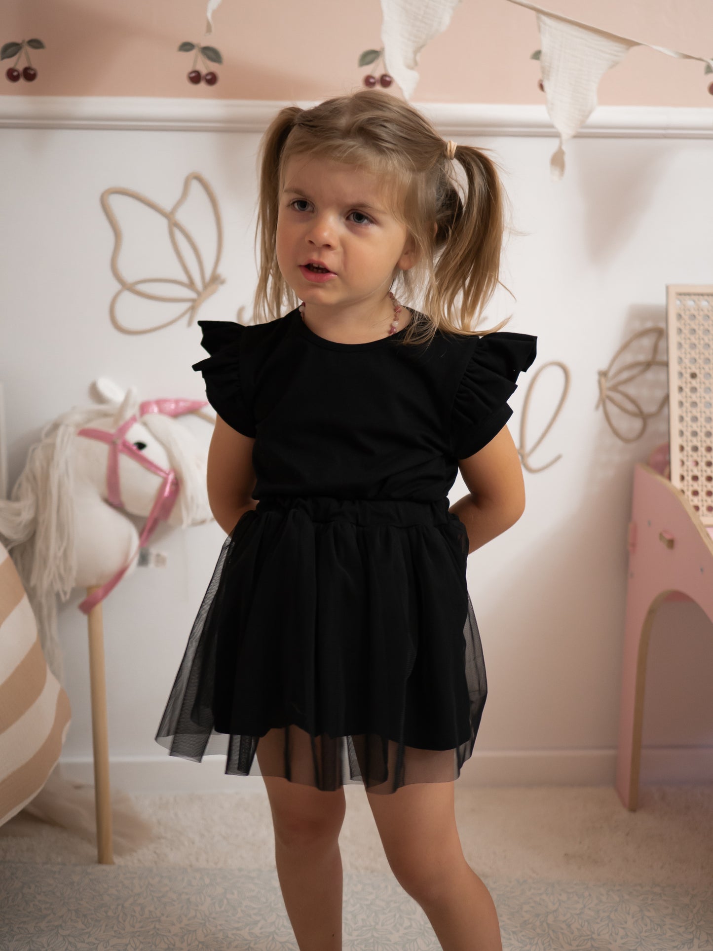 Black tulle skirt