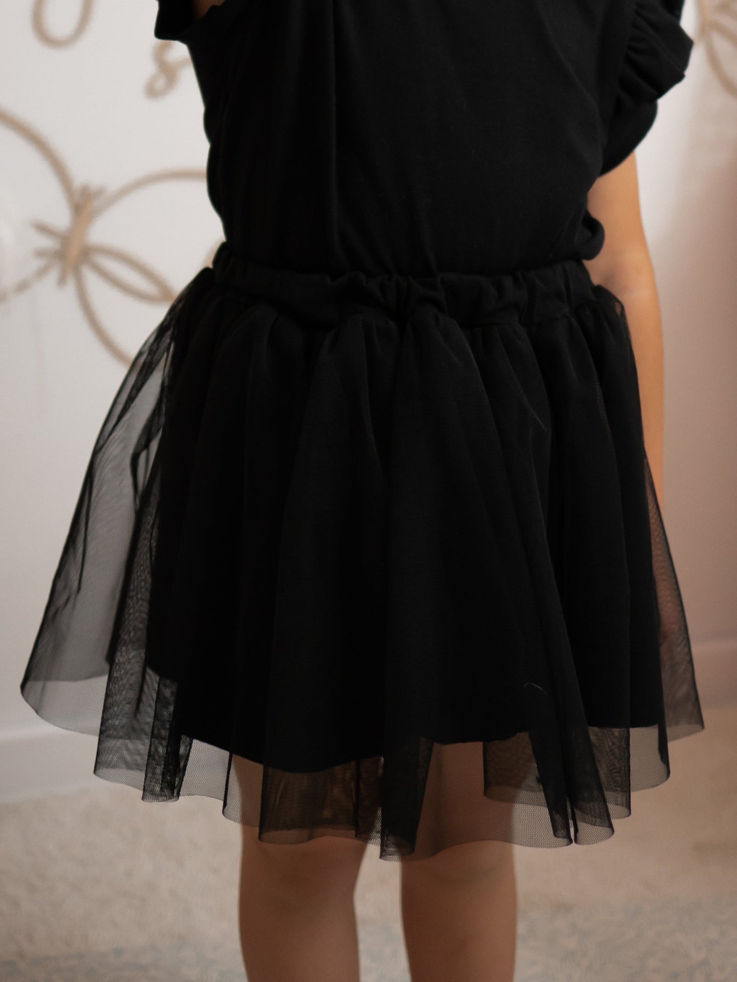 Black tulle skirt