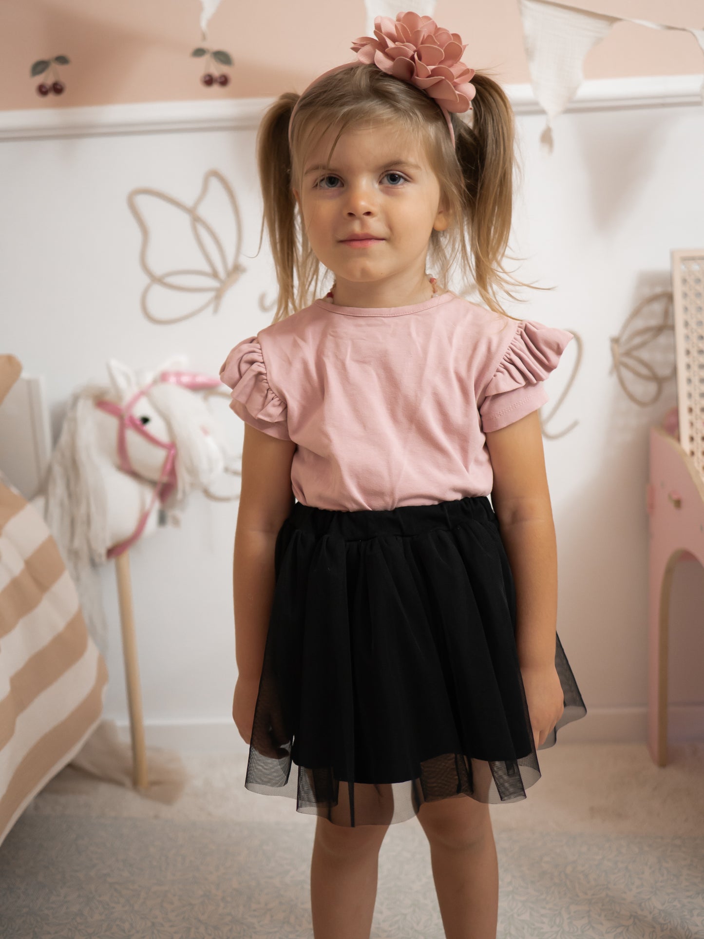 Black tulle skirt