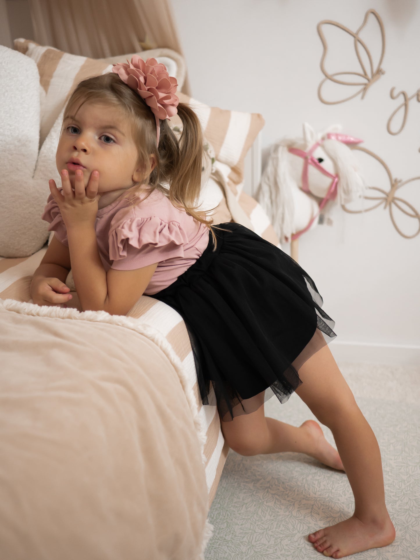 Black tulle skirt