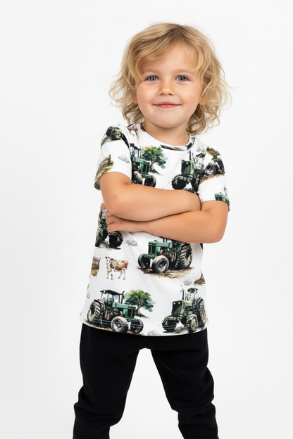 T-shirt Tractor Cow Life