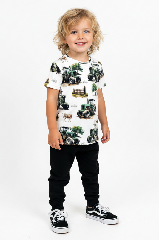 T-shirt Tractor Cow Life