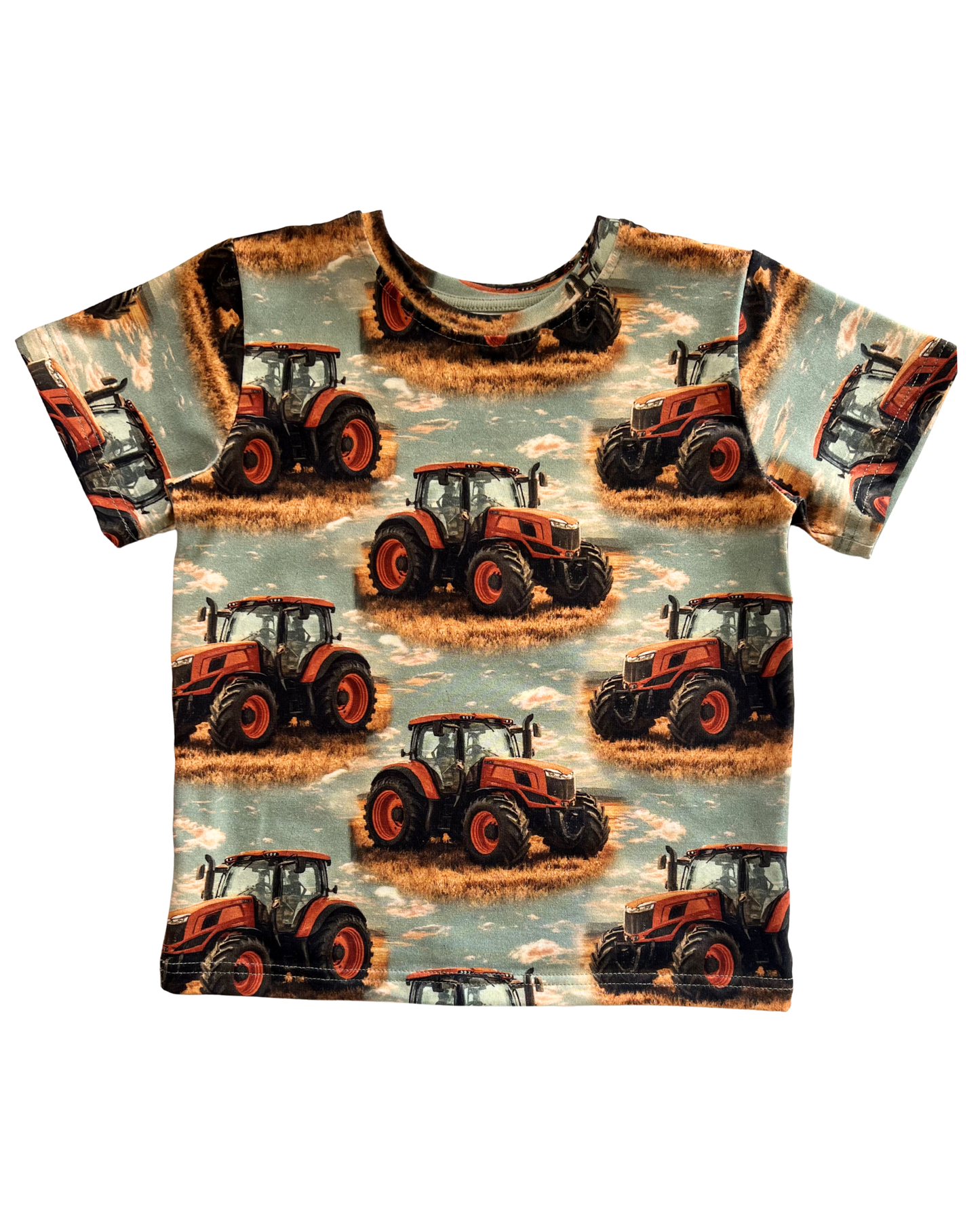 T-shirt Tractor Orange Clouds