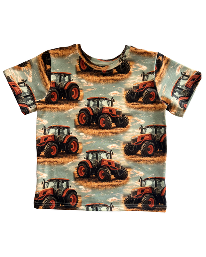 T-shirt Tractor Orange Clouds