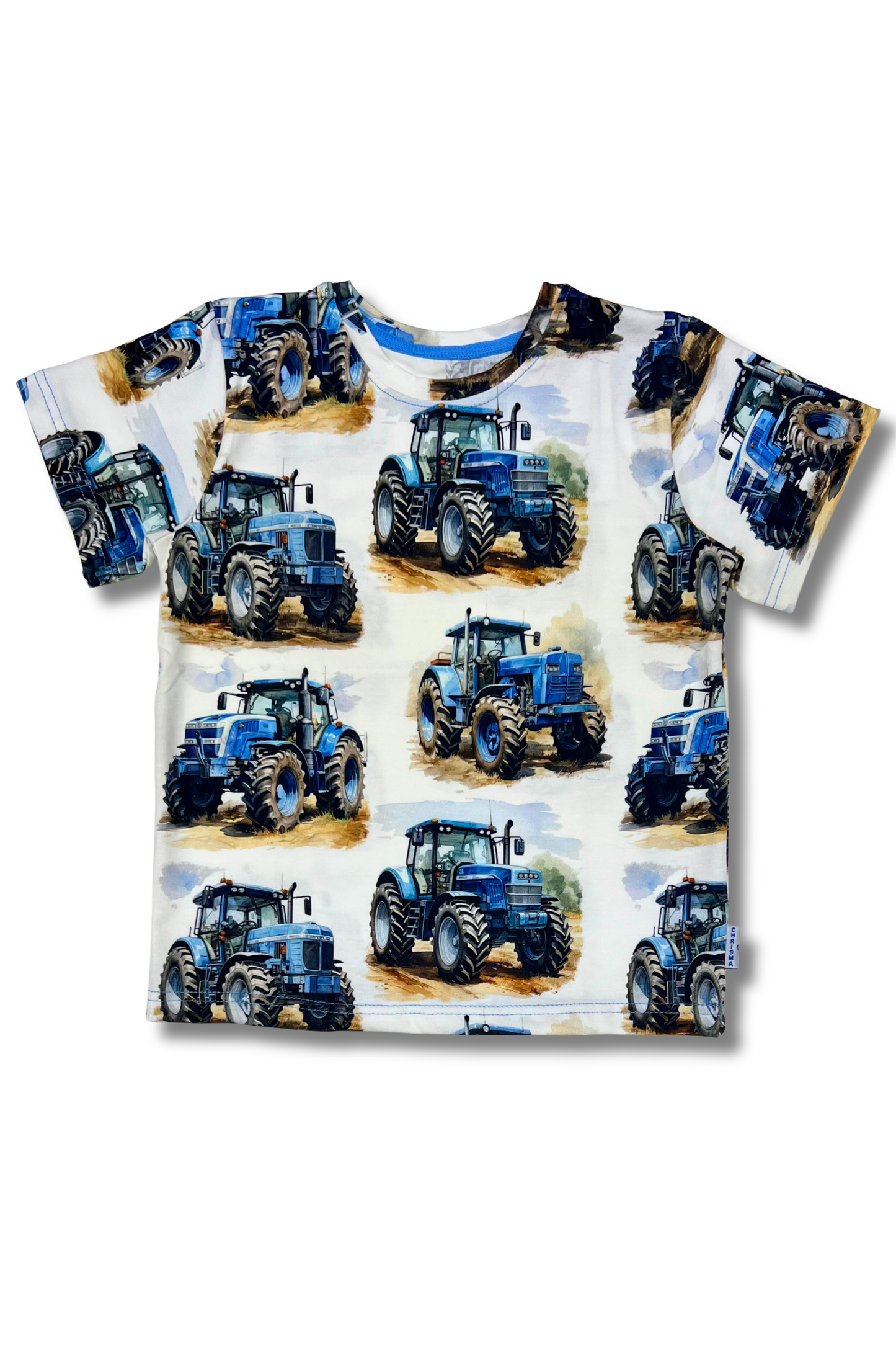 T-shirt Traktor Niebieski