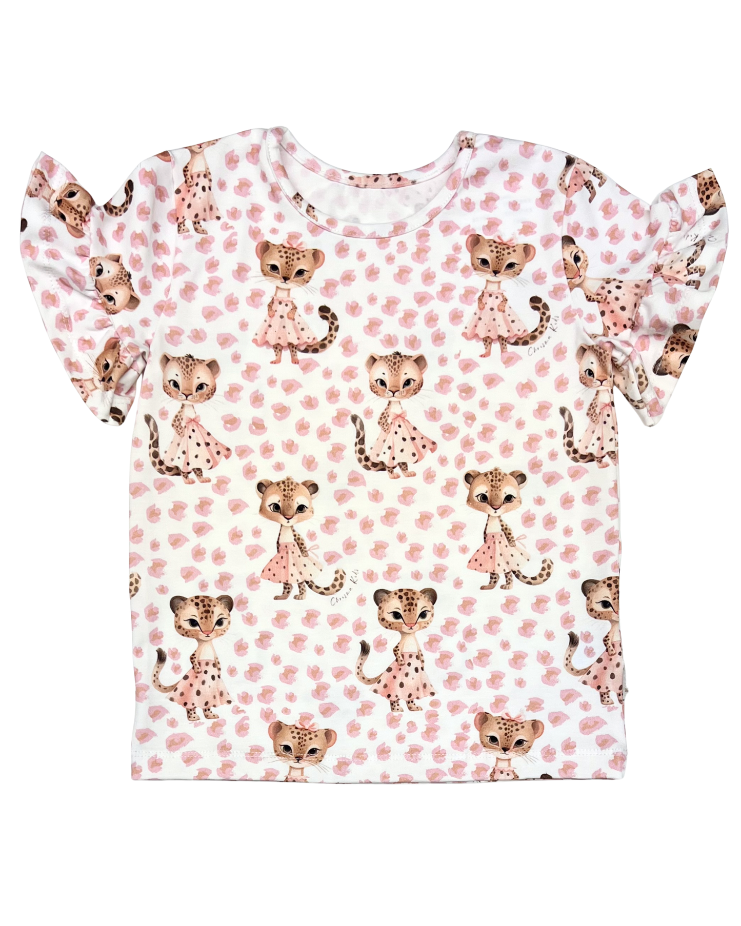 T-shirt Pink Leopard