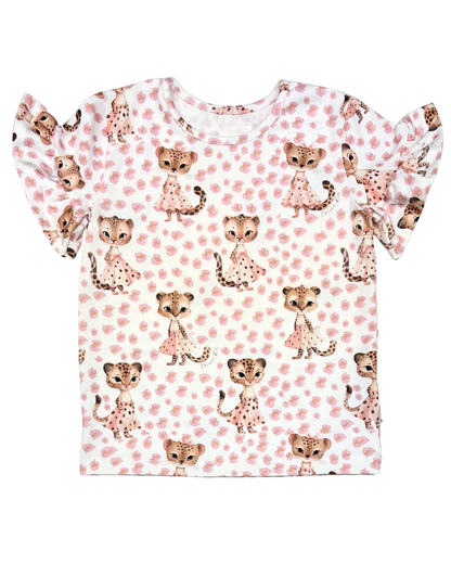 T-shirt Pink Leopard