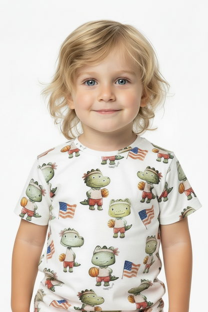 T-shirt Crocodile Basketball