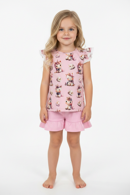 T-shirt Pink Unicorn
