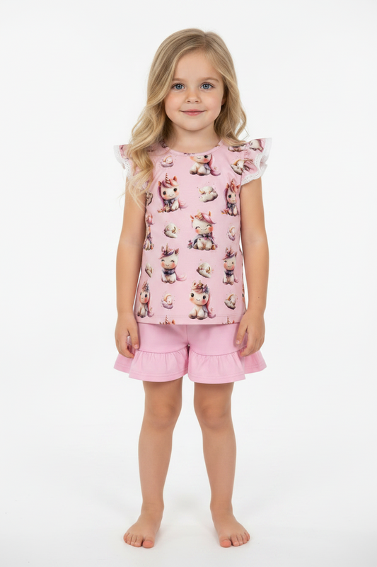 T-shirt Pink Unicorn