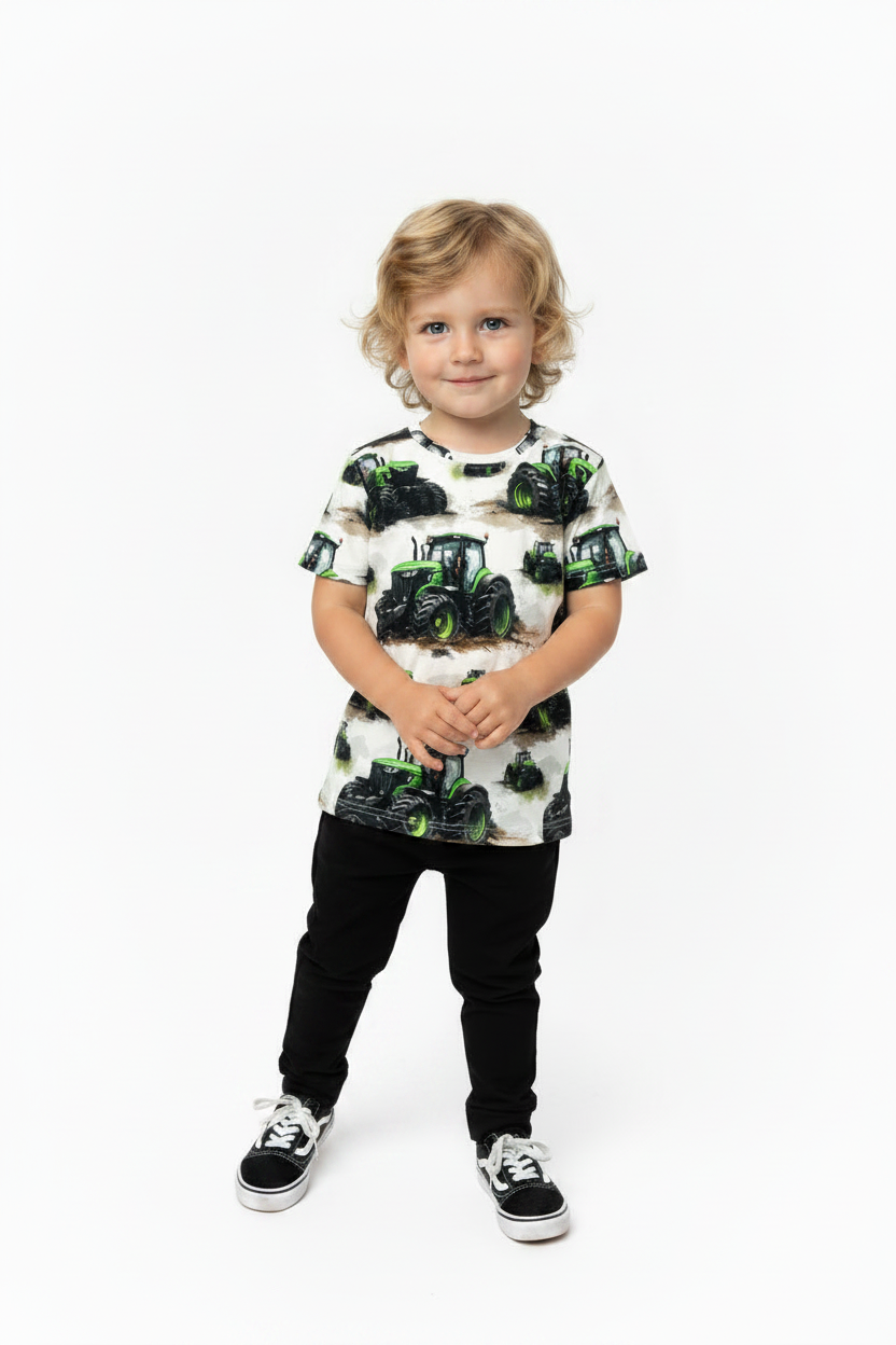 T-shirt Tractor Green John