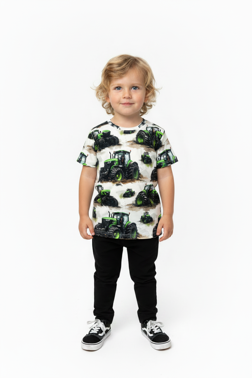 T-shirt Tractor Green John