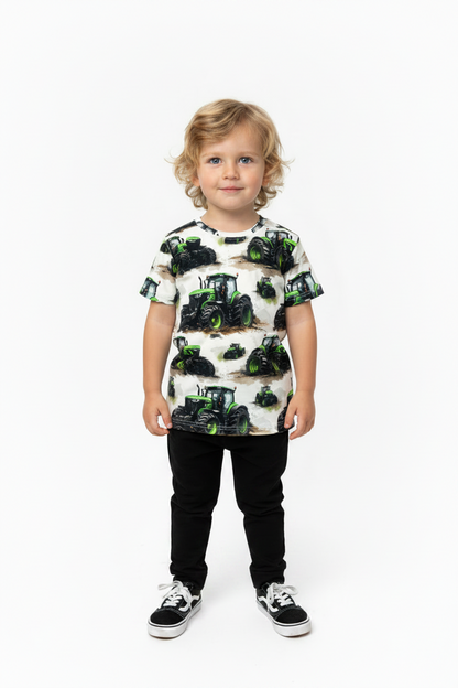 T-shirt Tractor Green John
