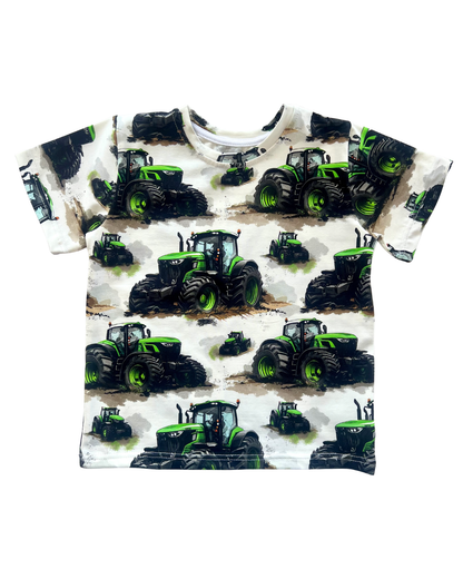 T-shirt Tractor Green John