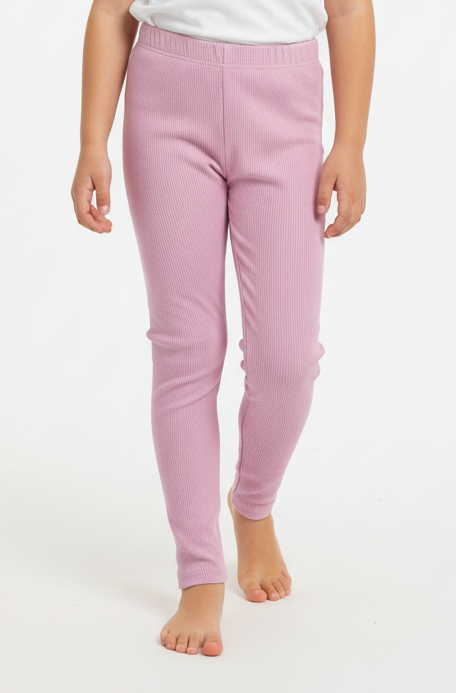 Legginsy Prążek Orchid