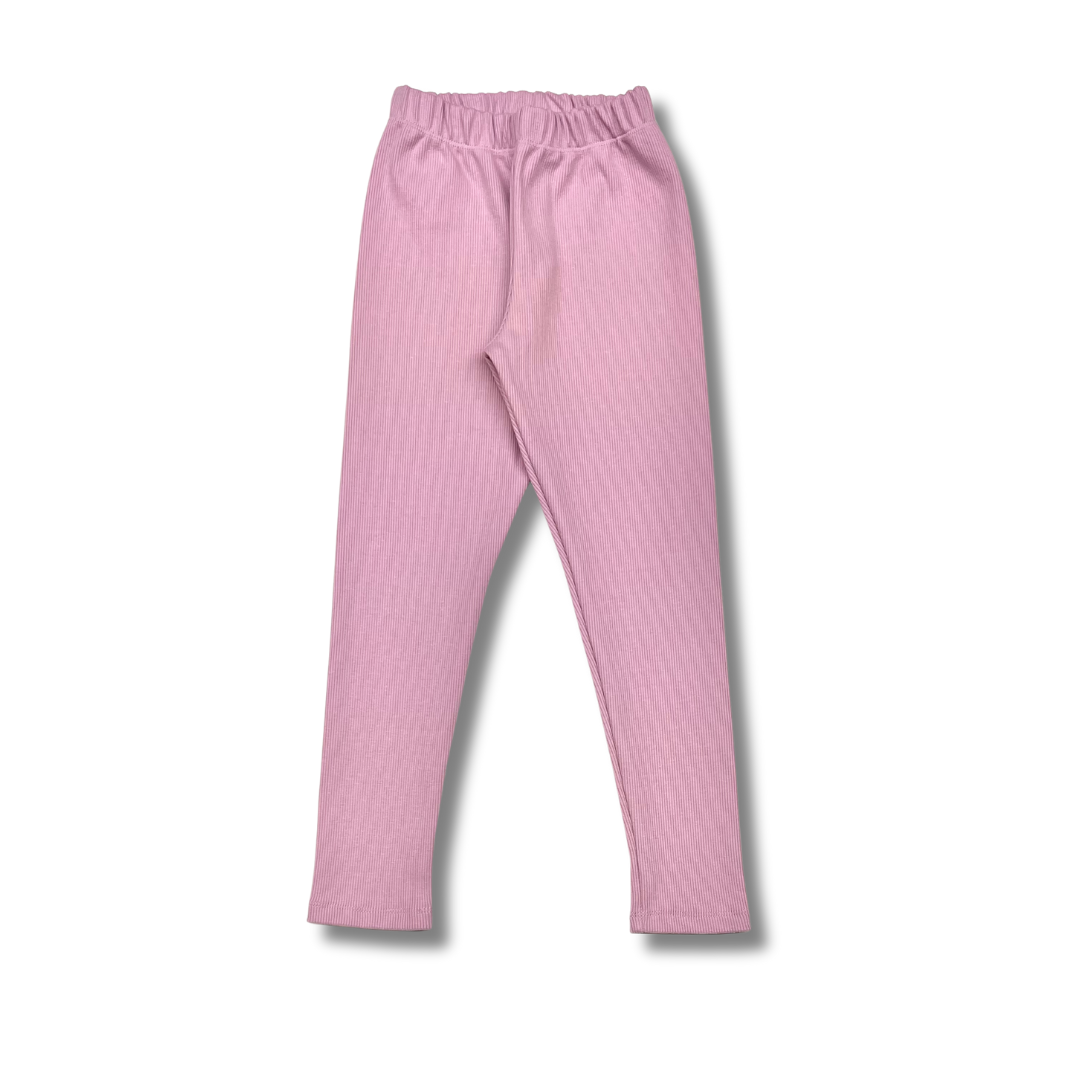 Legginsy Prążek Orchid