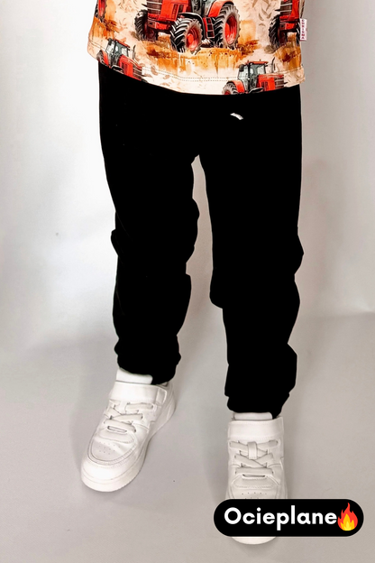 Grubsze Spodnie Czarne