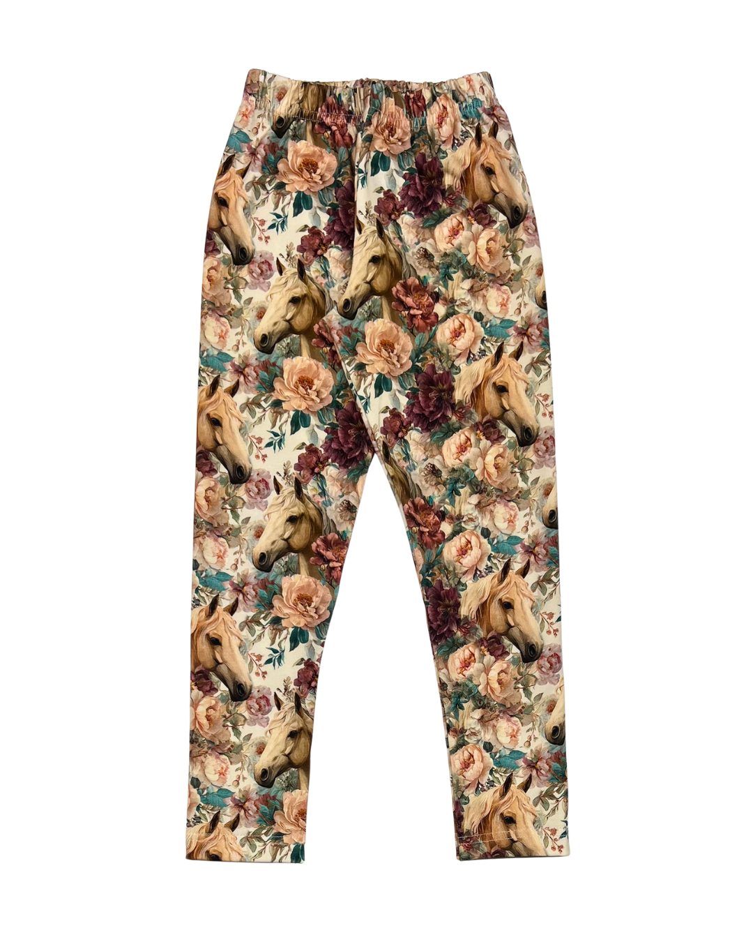 Legginsy Koniki w Kwiatach