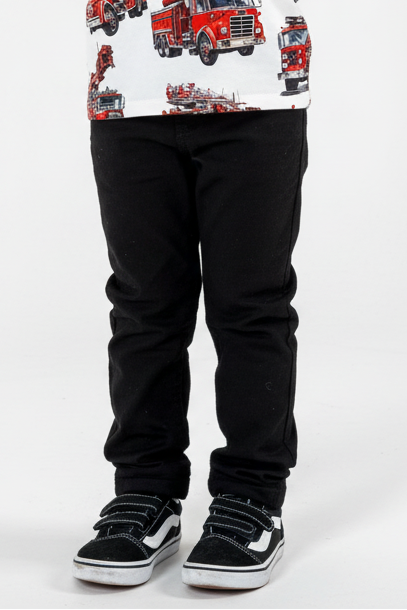 Grubsze Spodnie Czarne