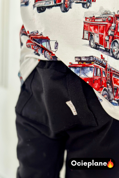 Grubsze Spodnie Czarne