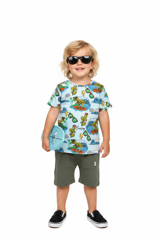 T-shirt Dinosaur Blue