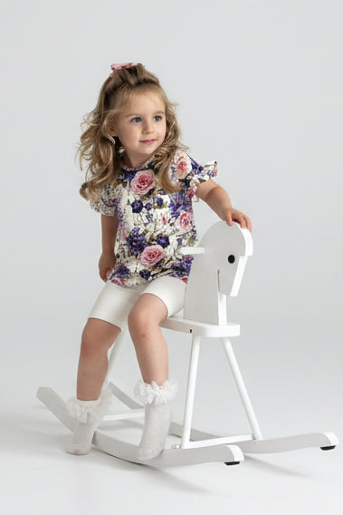 T-shirt Fioletowa Peonia