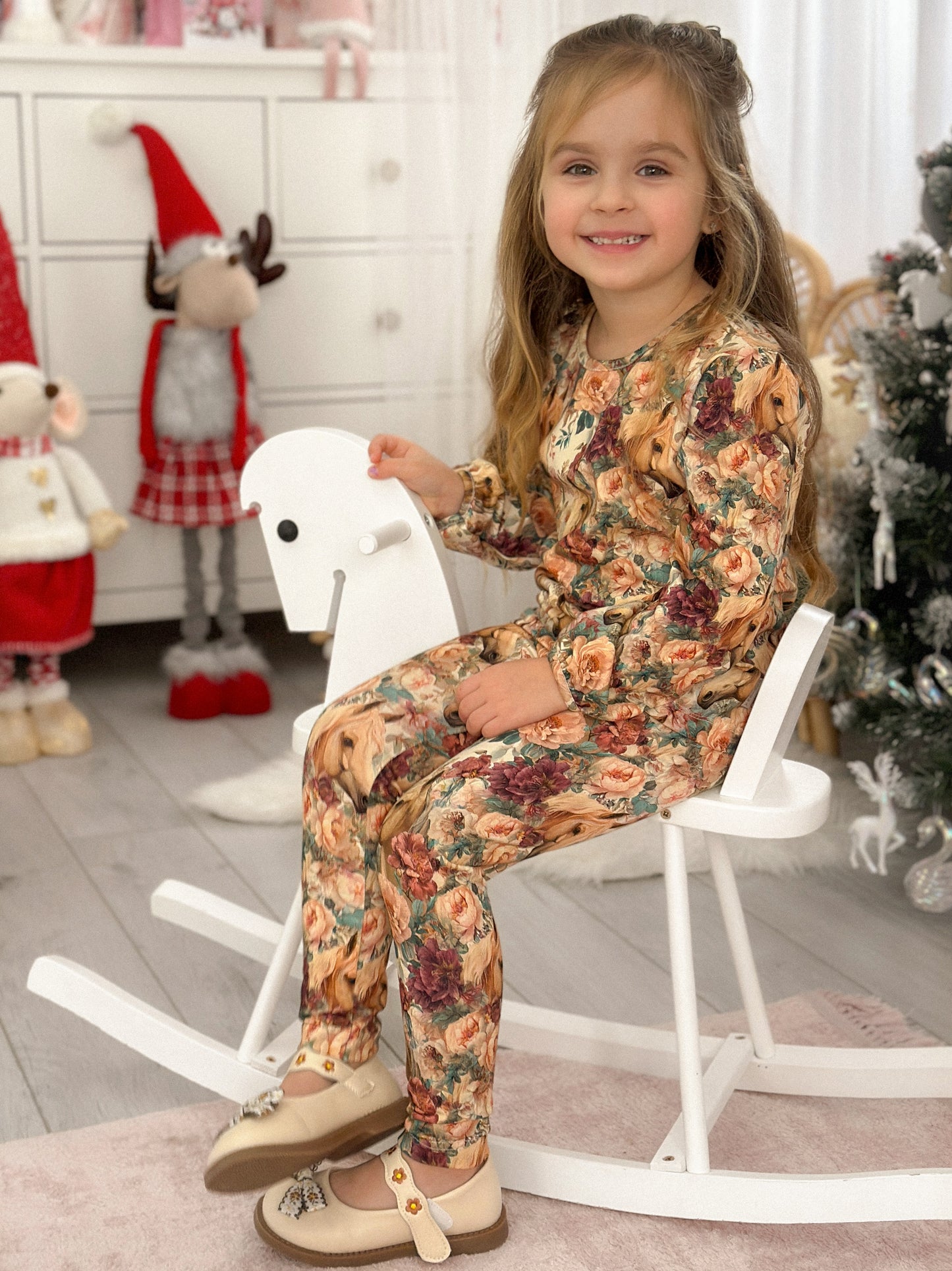 Legginsy Koniki w Kwiatach