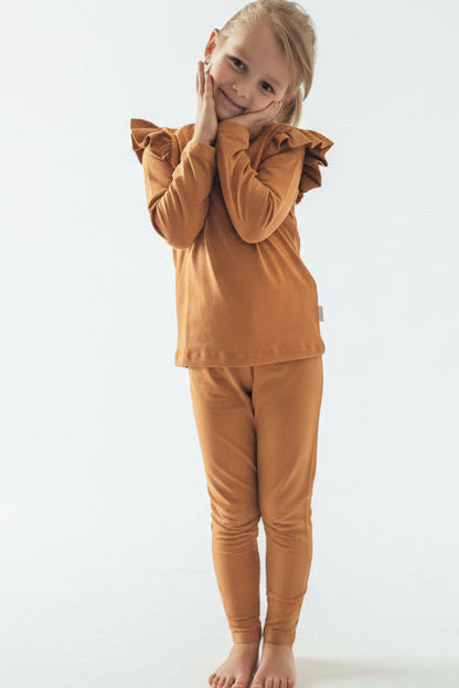 Legginsy Karmelowe