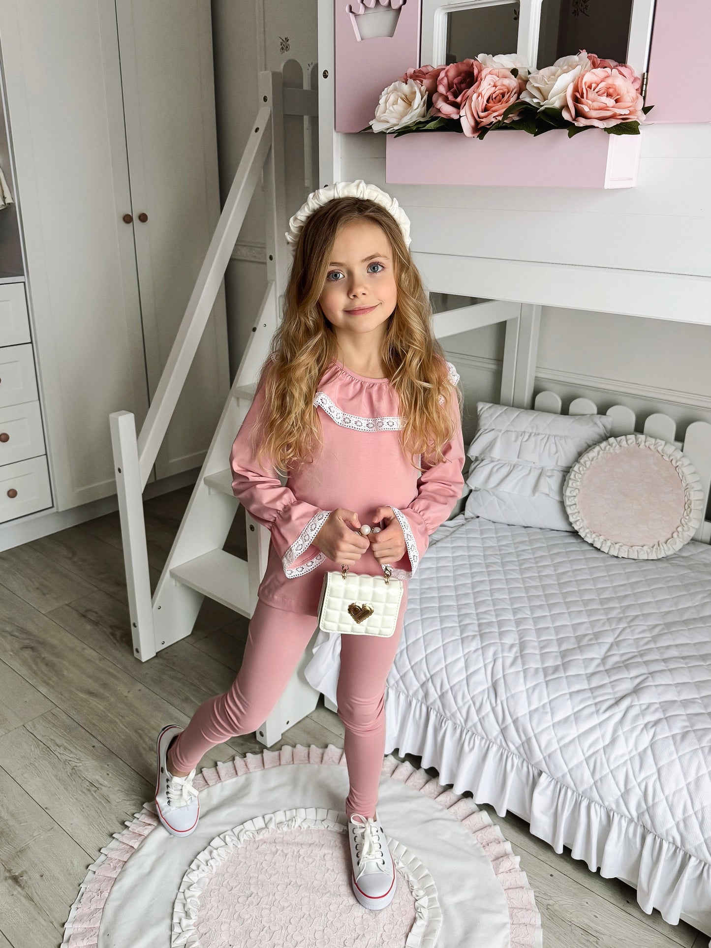 Legginsy Pudrowy Róż