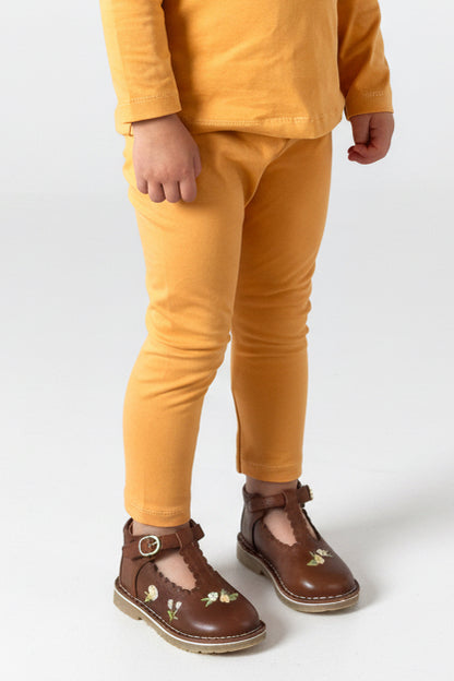 Legginsy Musztardowe