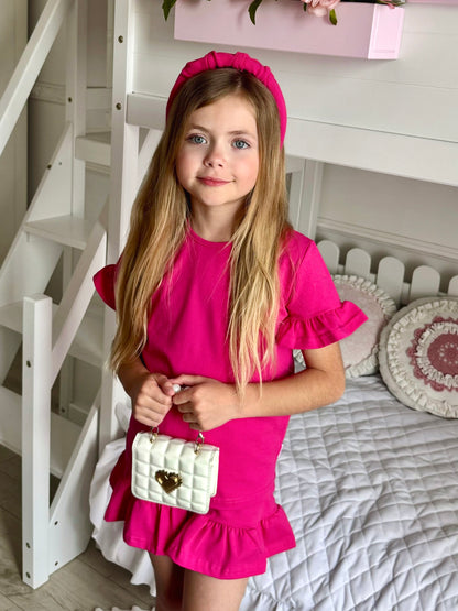 Komplet Mini Bella Fuksja